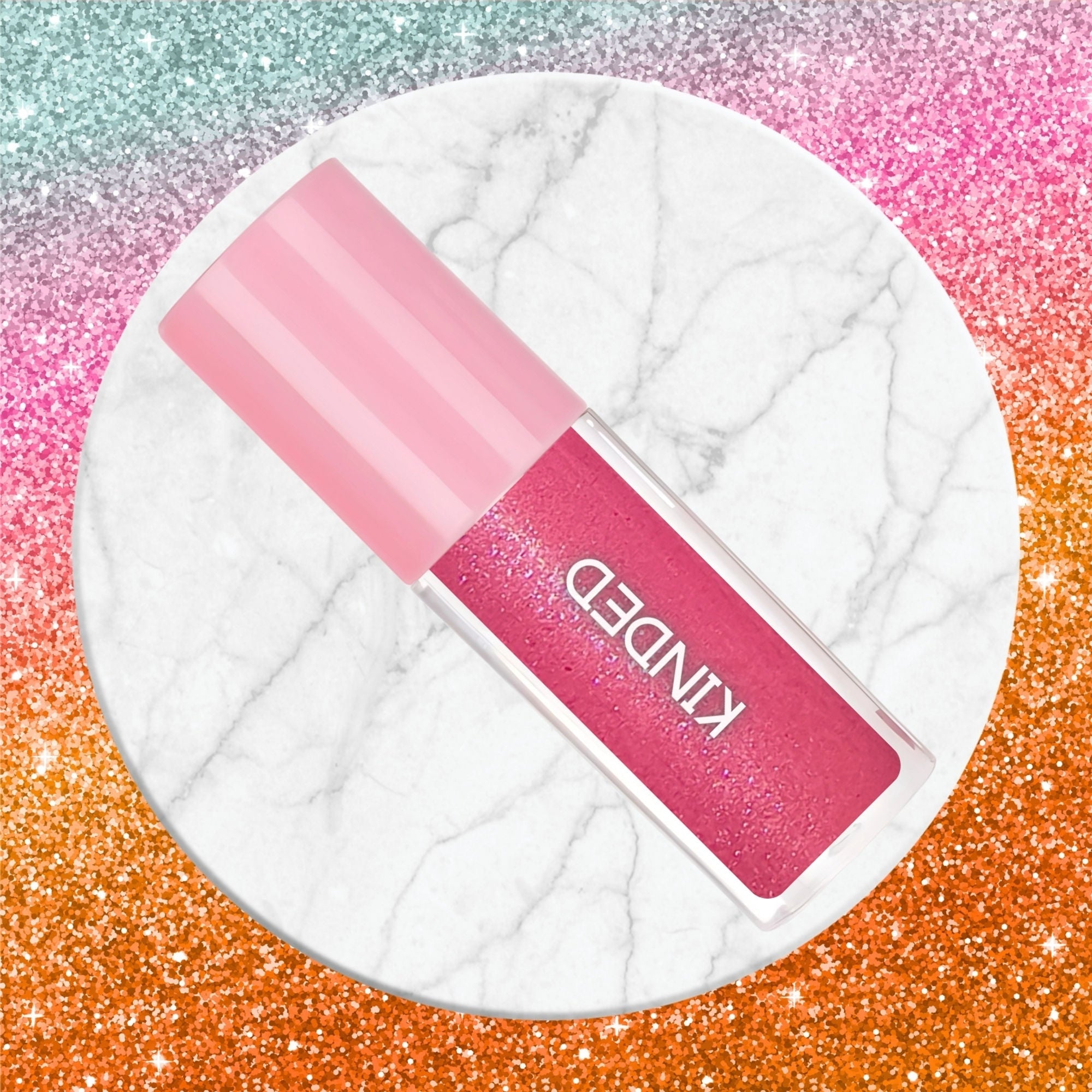 KINDED Sheen Shimmer Lip Gloss - 02 Cosmos Pink | Grocsy