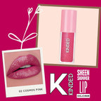 KINDED Sheen Shimmer Lip Gloss - 02 Cosmos Pink | Grocsy