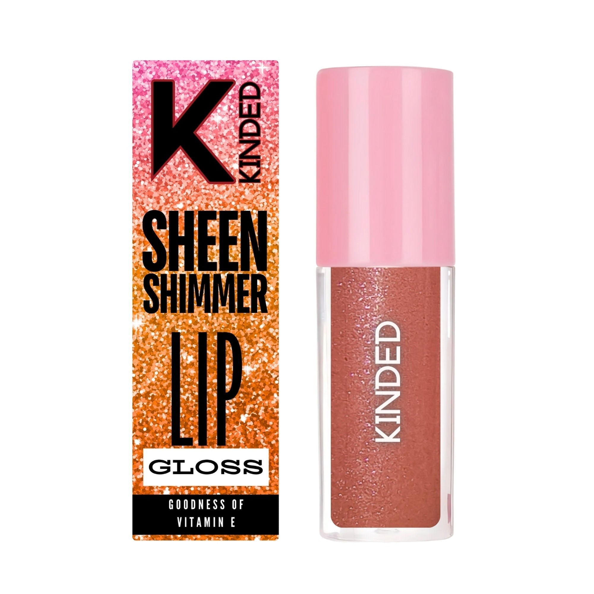 KINDED Sheen Shimmer Lip Gloss - 03 Calendula Rust | Grocsy