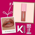 KINDED Sheen Shimmer Lip Gloss - 03 Calendula Rust | Grocsy