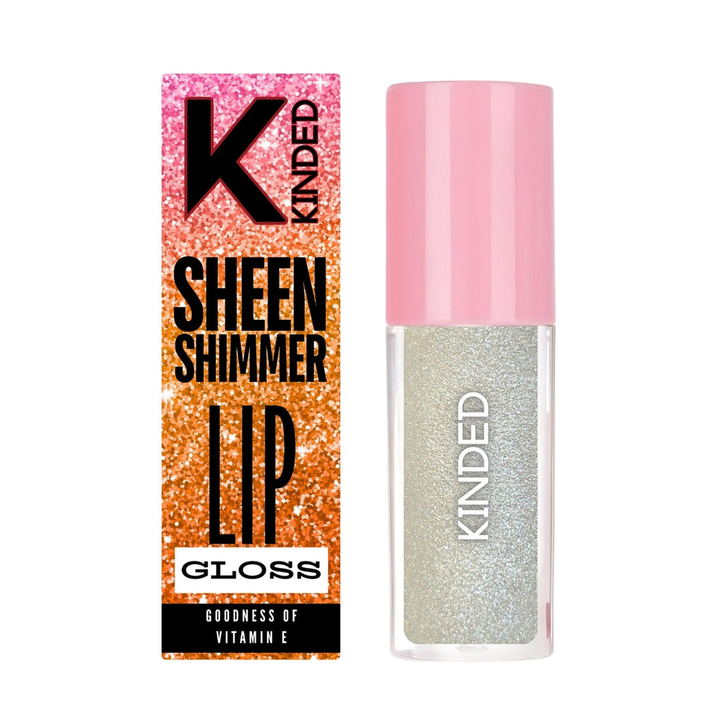 KINDED Sheen Shimmer Lip Gloss - 04 Jasmine Sheer | Grocsy
