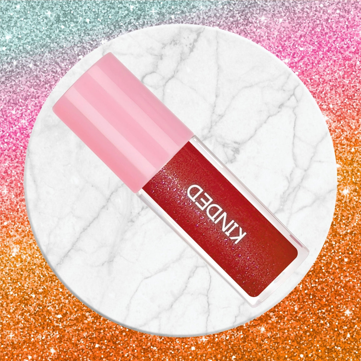 KINDED Sheen Shimmer Lip Gloss - 05 Hibiscus Red | Grocsy