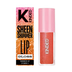 KINDED Sheen Shimmer Lip Gloss - 06 Daisy Orange | Grocsy