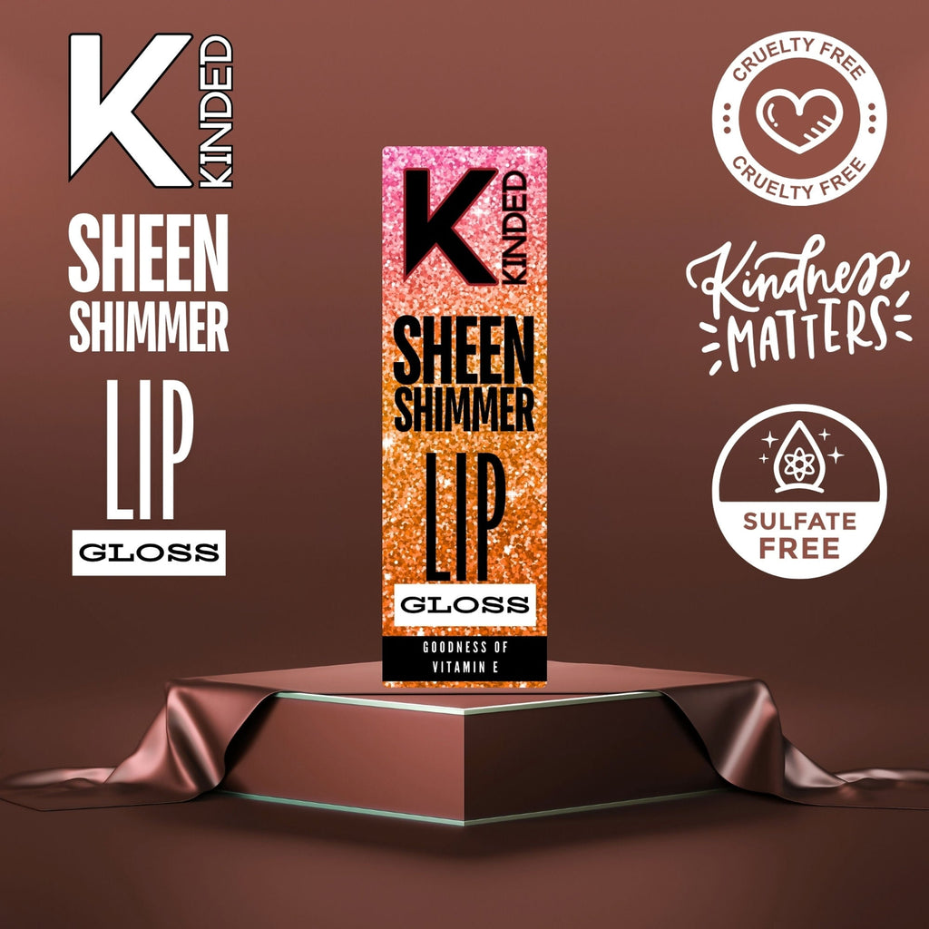 KINDED Sheen Shimmer Lip Gloss - 06 Daisy Orange | Grocsy