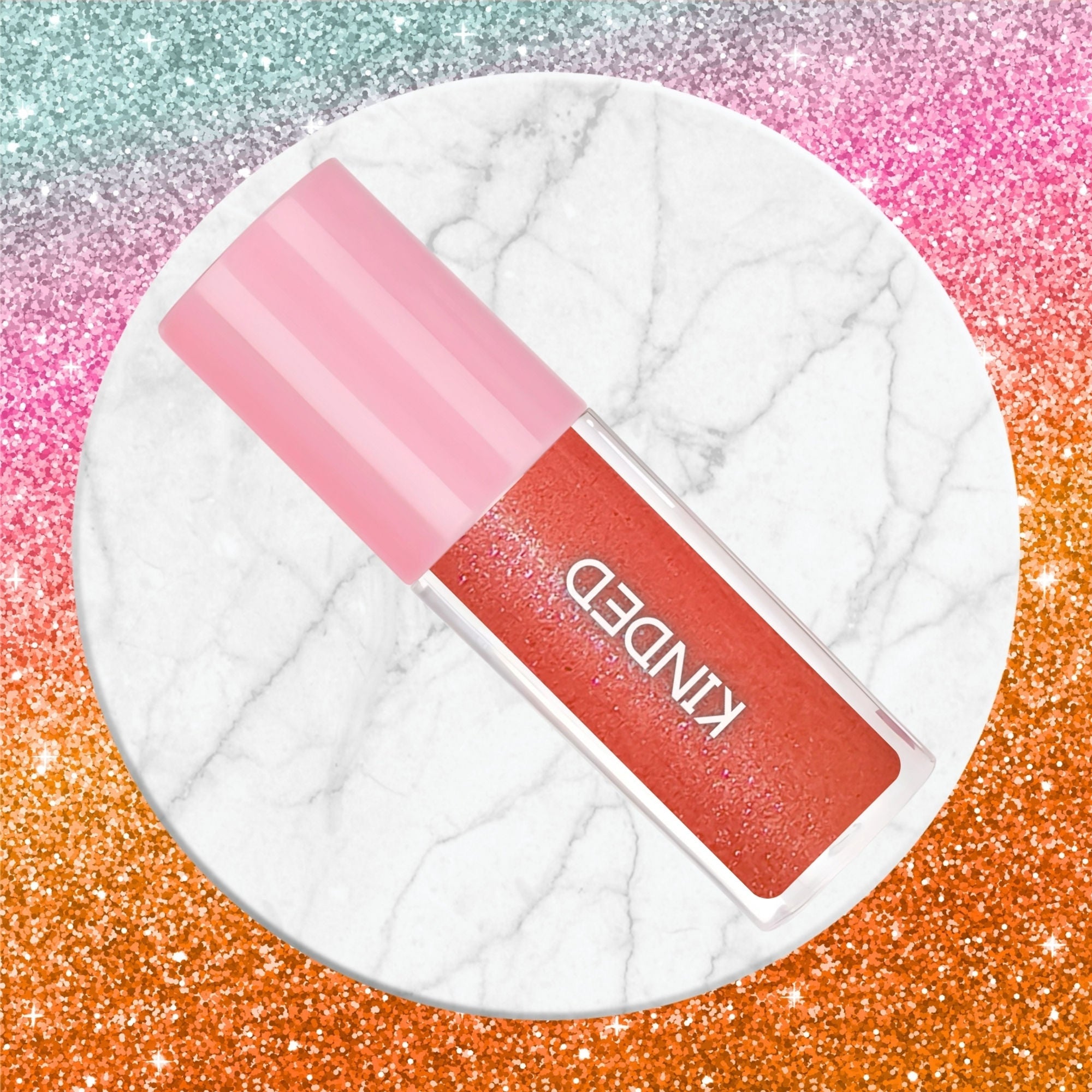 KINDED Sheen Shimmer Lip Gloss - 06 Daisy Orange | Grocsy