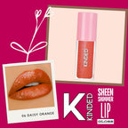 KINDED Sheen Shimmer Lip Gloss - 06 Daisy Orange | Grocsy