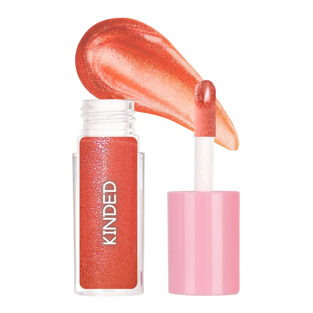 KINDED Sheen Shimmer Lip Gloss - 06 Daisy Orange | Grocsy