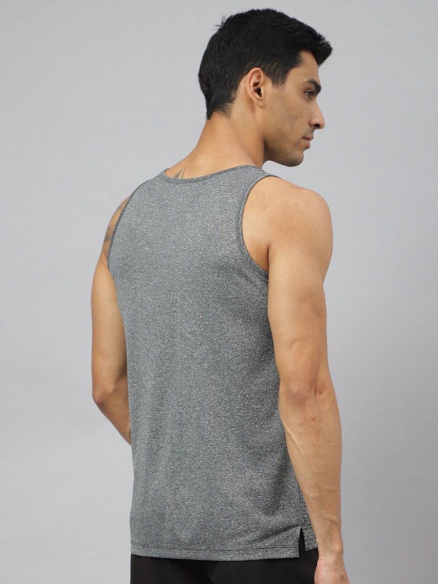 Alcis Men Heather Anti-Static Slim-Fit Grocsynce Running Singlet | Grocsy