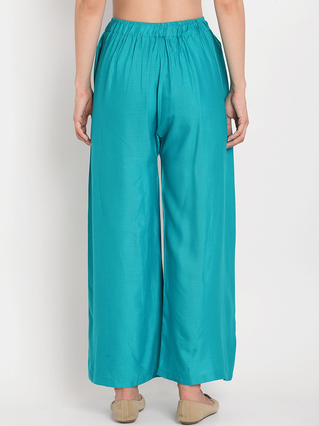 TAG 7 Women Pack of 2 Solid Flared Palazzos | Grocsy