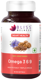Bliss Welness Cardio Bliss + Omega 3 6 9 Capsule | Grocsy