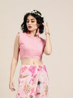 Saree Mall Pink Printed Saree | Grocsy