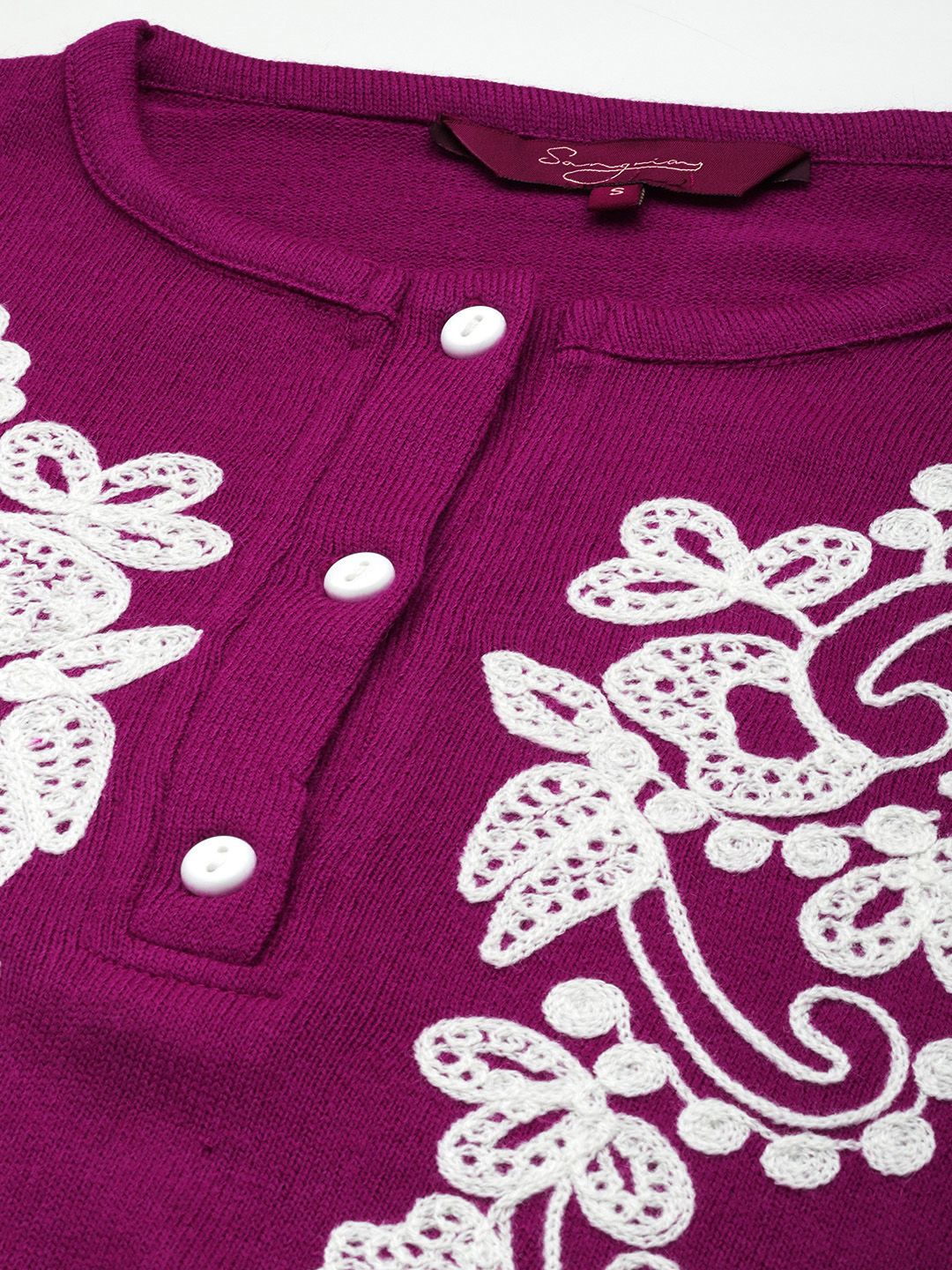 Sangria Paisley Embroidered Thread Work Kurta with Trouser | Grocsy