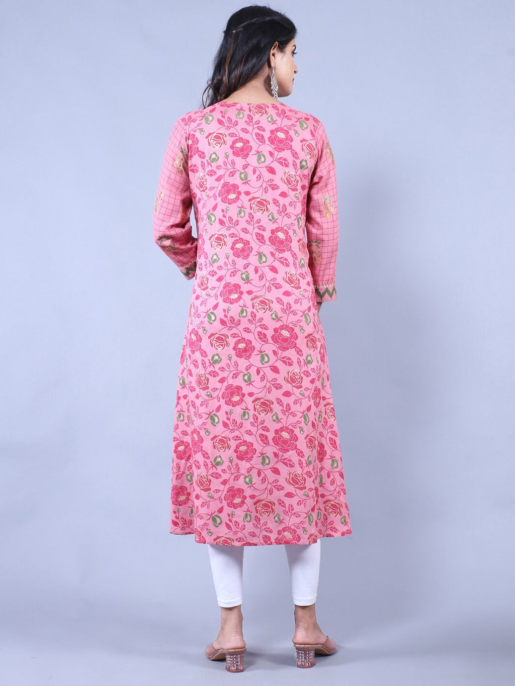 HERE&NOW Printed Straight Regular Fit Kurta | Grocsy