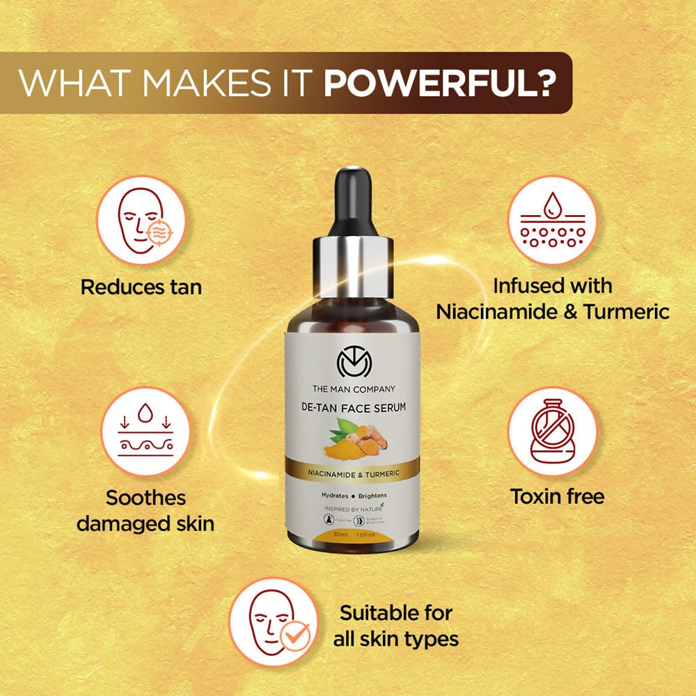 The Man Company De-Tan Face Serum | Grocsy