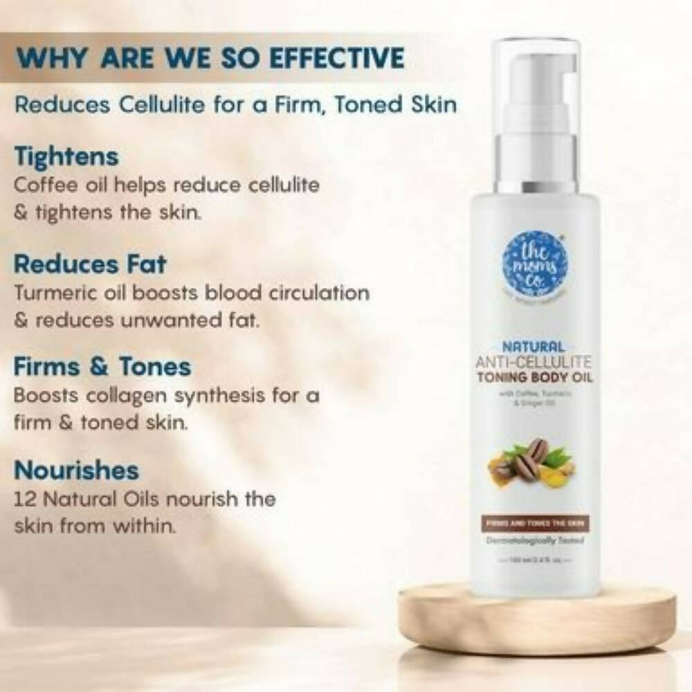 The Moms Co Natural Anti-Cellulite Toning Body Oil | Grocsy