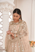 Eilara Women'S Dusty Chiqu Butterfly Net White Cotton Thread And Zari Sequence Embroidered Work Lehenga Choli For Party Wear | Grocsy