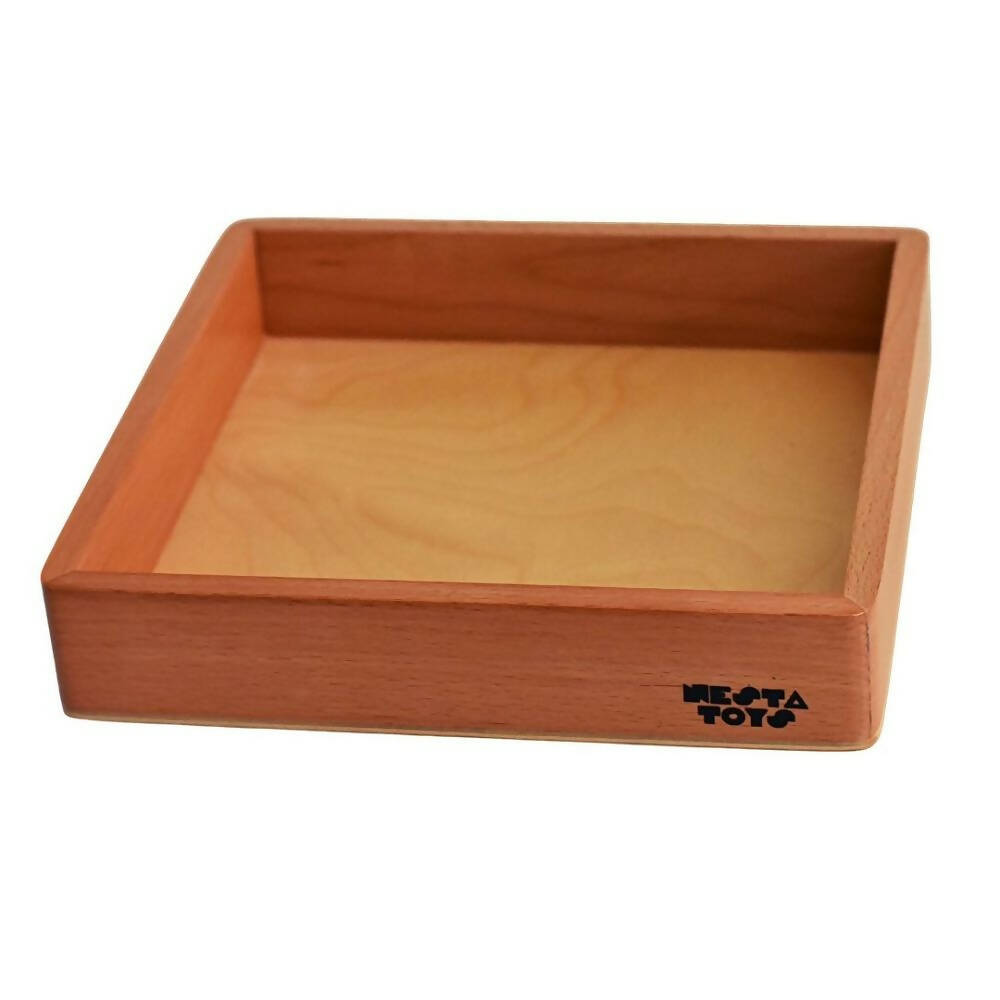 Nesta Toys Sensory Wooden Toy Set with Montessori Tray - Beech Wood | Grocsy