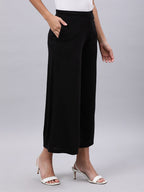 Souchii Black Liva Palazzos | Grocsy