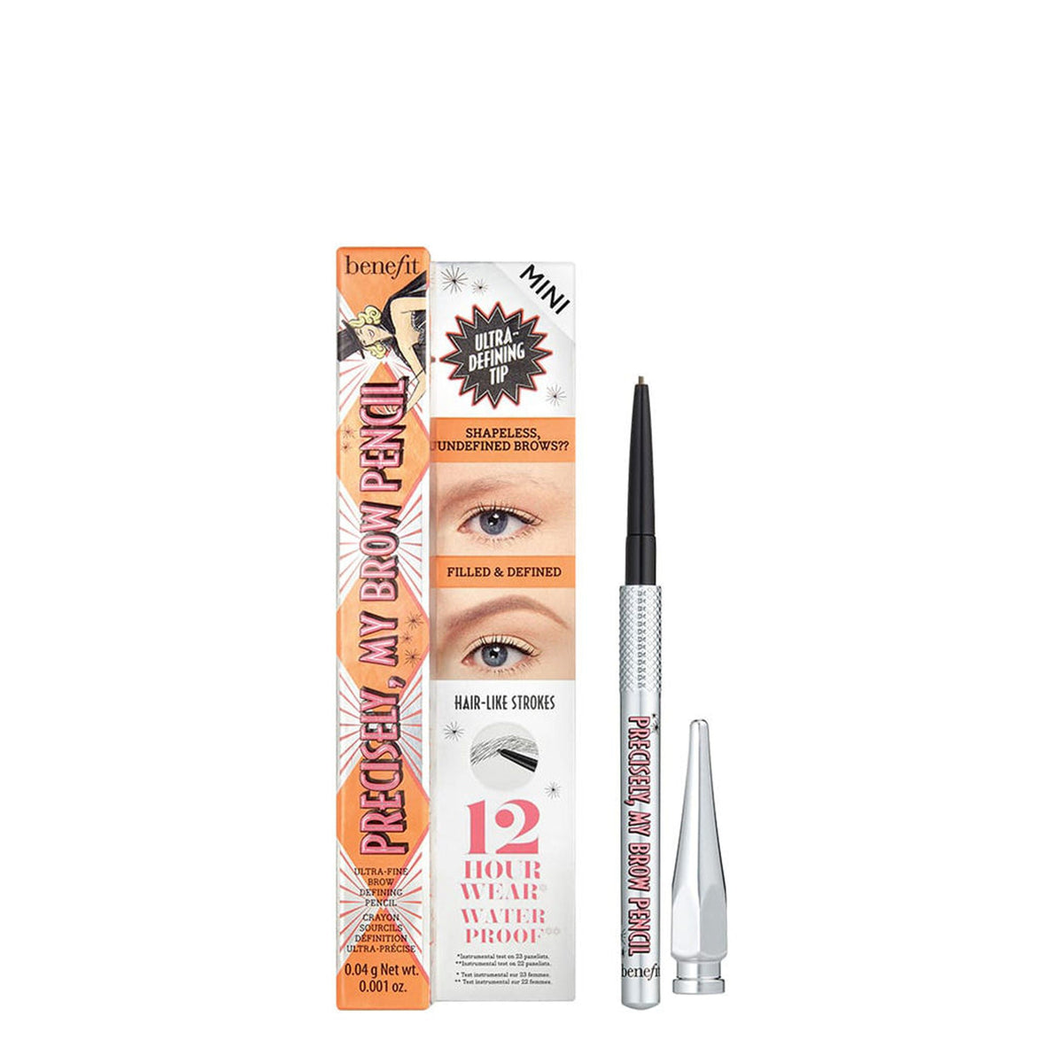 Benefit Cosmetics Precisely, My Brow Eyebrow Pencil Mini - 3.75 Warm Medium Brown | Grocsy