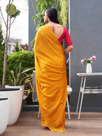 Tikhi Imli Woven Design Crepe Saree | Grocsy
