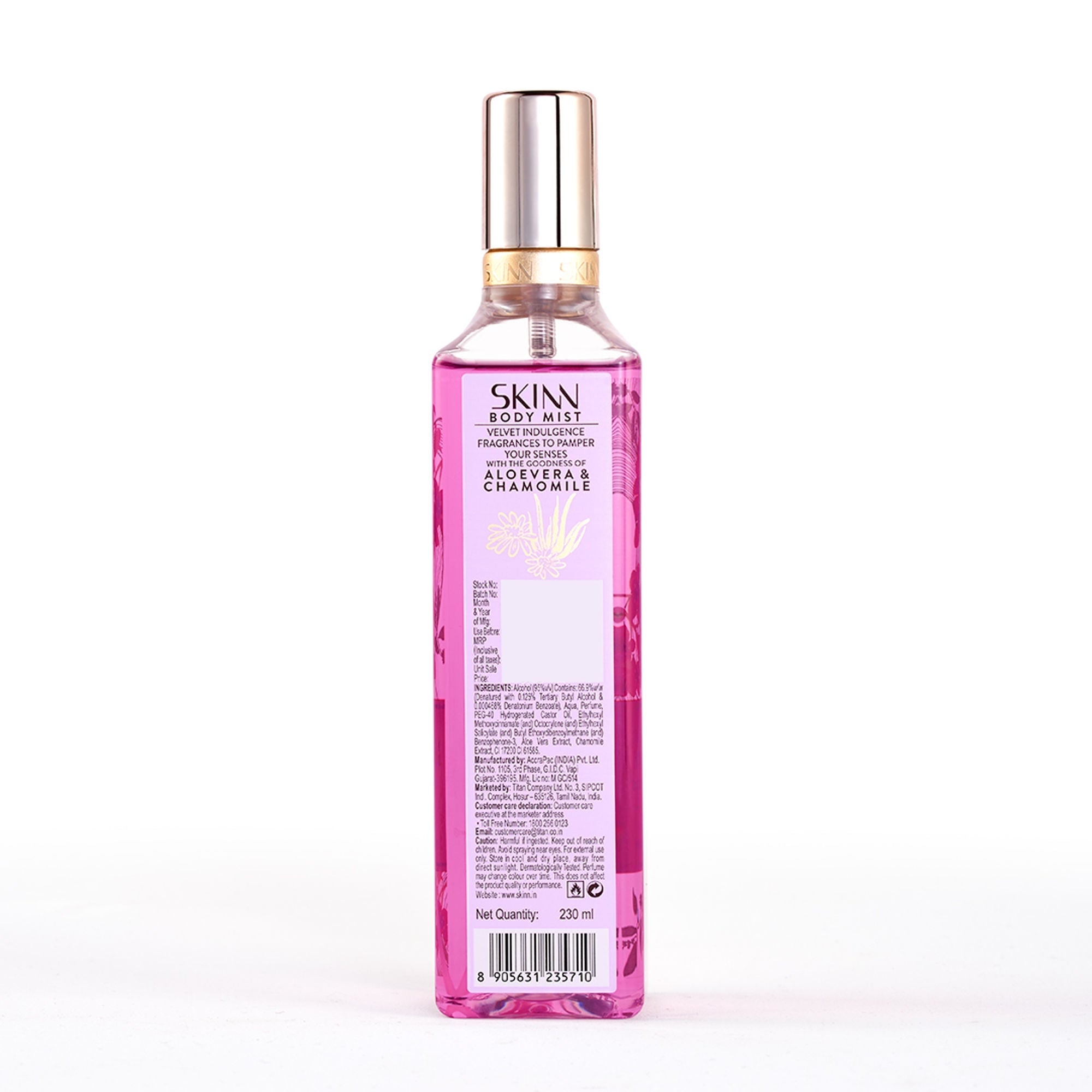 Skinn By Titan Velvet Indulgence Body Mist For Her | Grocsy