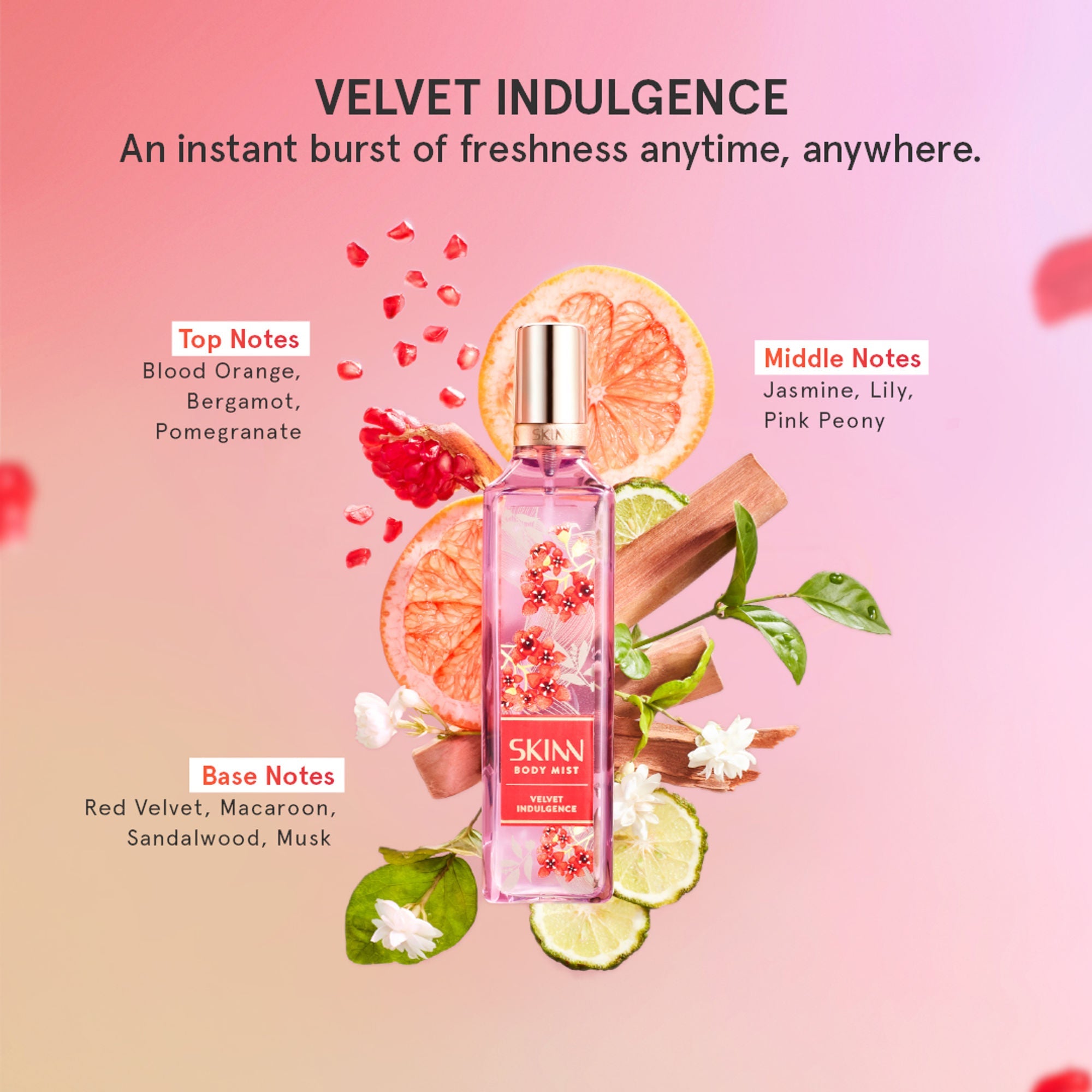 Skinn By Titan Velvet Indulgence Body Mist For Her | Grocsy