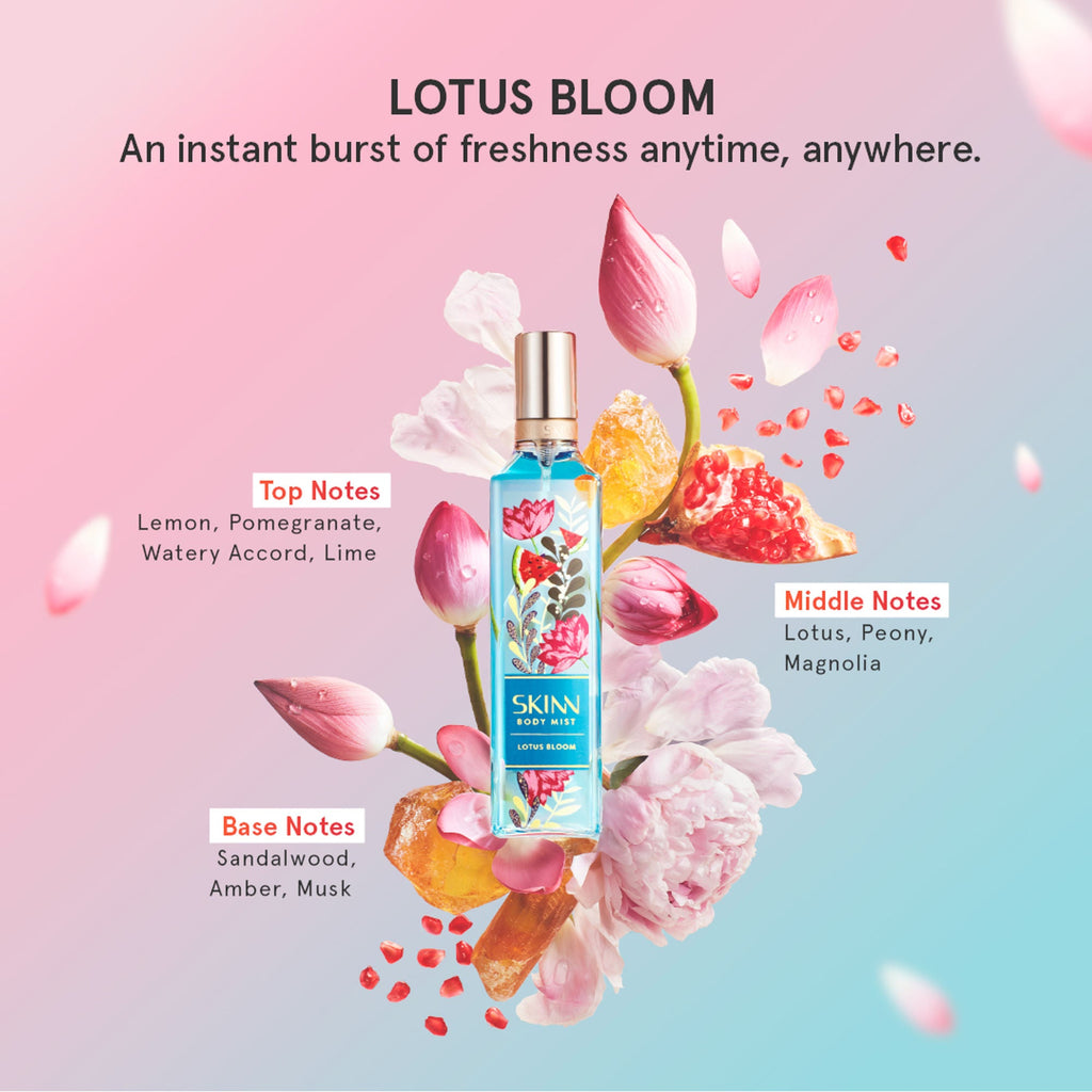 Skinn By Titan Lotus Bloom Body Mist For Her | Grocsy