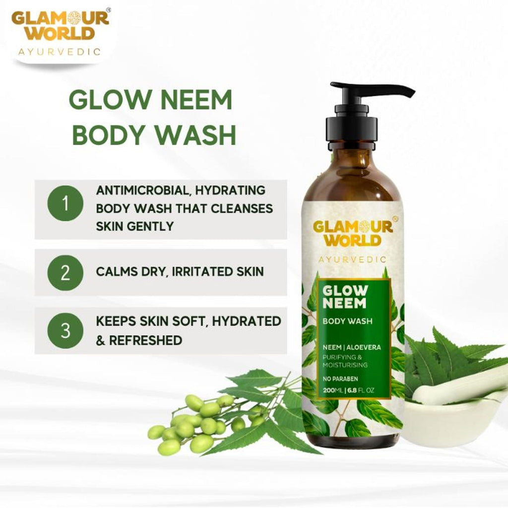 GLAMOUR WORLD AYURVEDIC Glow Neem Body Wash | Grocsy