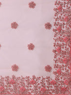 kasee Floral Embroidered Net Saree | Grocsy