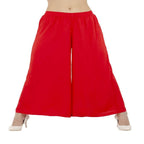Lagi Women's Red Solid Palazzo (PLZ03B) | Grocsy