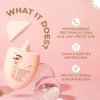 Moody SensiSoothe Mineral Brightening Sunscreen Serum with Ceramides & Rice | Grocsy