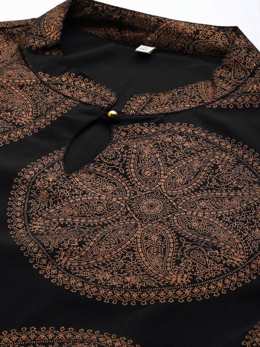 Ahalyaa Women's Traditional wear Ethnic Dress - Black | Grocsy