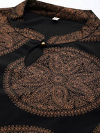 Ahalyaa Women's Traditional wear Ethnic Dress - Black | Grocsy