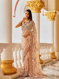 Tikhi Imli Floral Sequinned Georgette Saree | Grocsy
