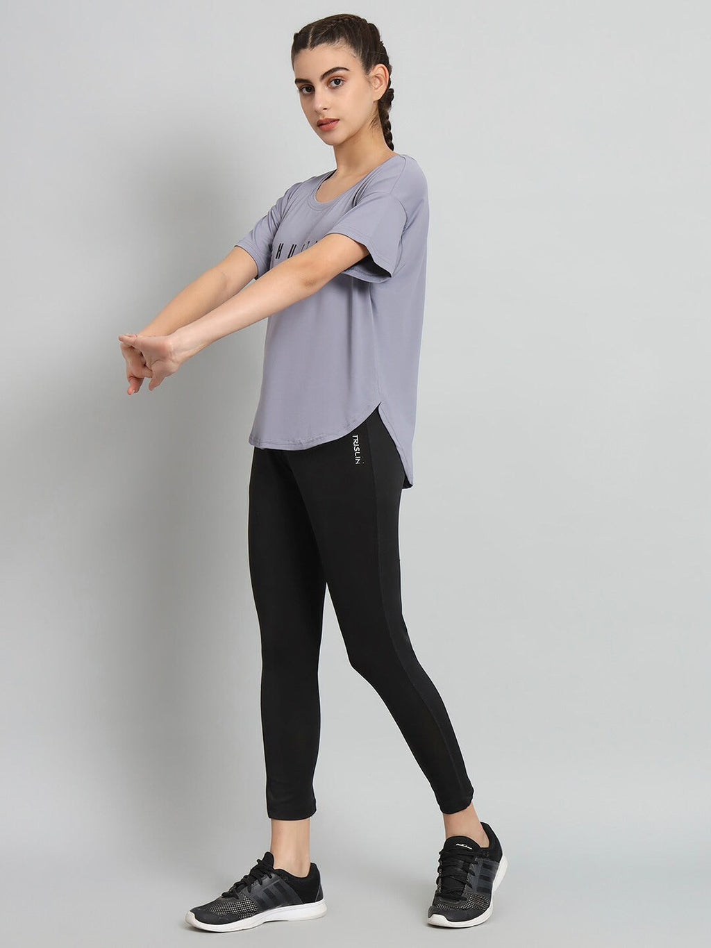 MKH Typography Printed Drop-Shoulder Sleeves Relaxed Fit Dri-FIT T-shirt | Grocsy