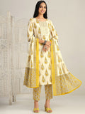 Sangria Ethnic Motifs Printed Gotta Patti Kurta With Trouser & Dupatta | Grocsy