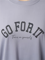 MKH Typography Printed Dri-FIT Sports T-shirt | Grocsy