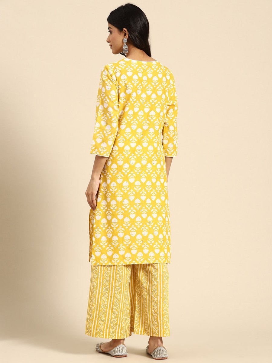 All About You Printed Kurta with Palazzos | Grocsy
