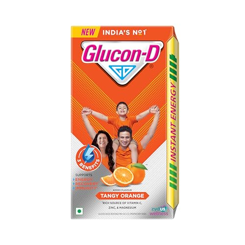 Glucon-D Instant Energy Health Drink Tangy Orange | Grocsy