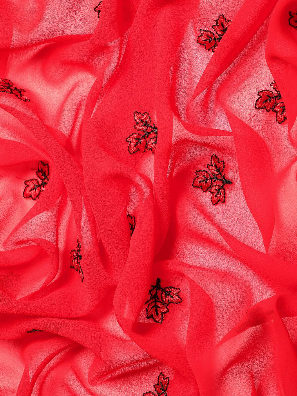 kasee Floral Pure Chiffon Saree | Grocsy