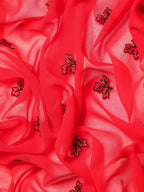 kasee Floral Pure Chiffon Saree | Grocsy