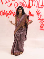 Tikhi Imli Zari Cotton Ready to Wear Saree | Grocsy