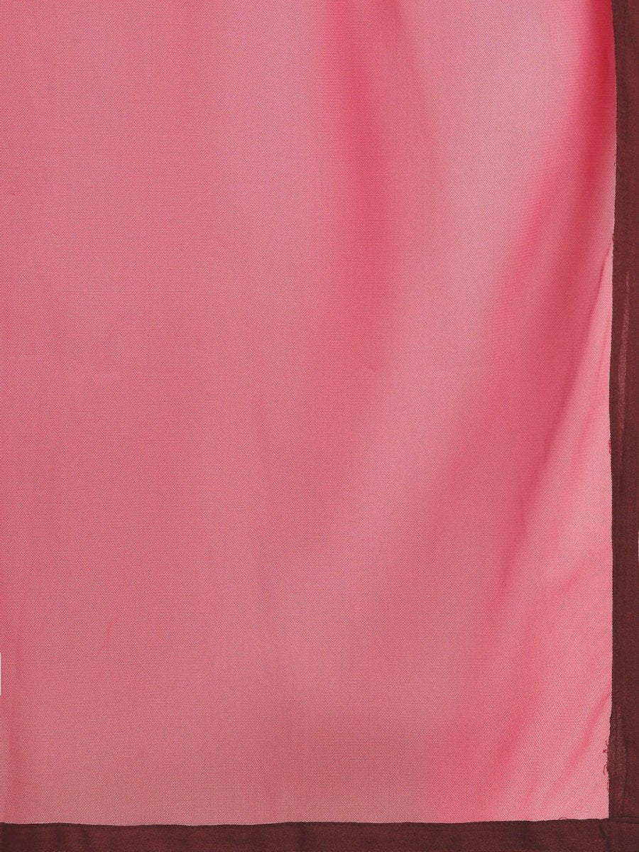 All About You Women Pink Printed Kurta with Palazzos & Dupatta | Grocsy