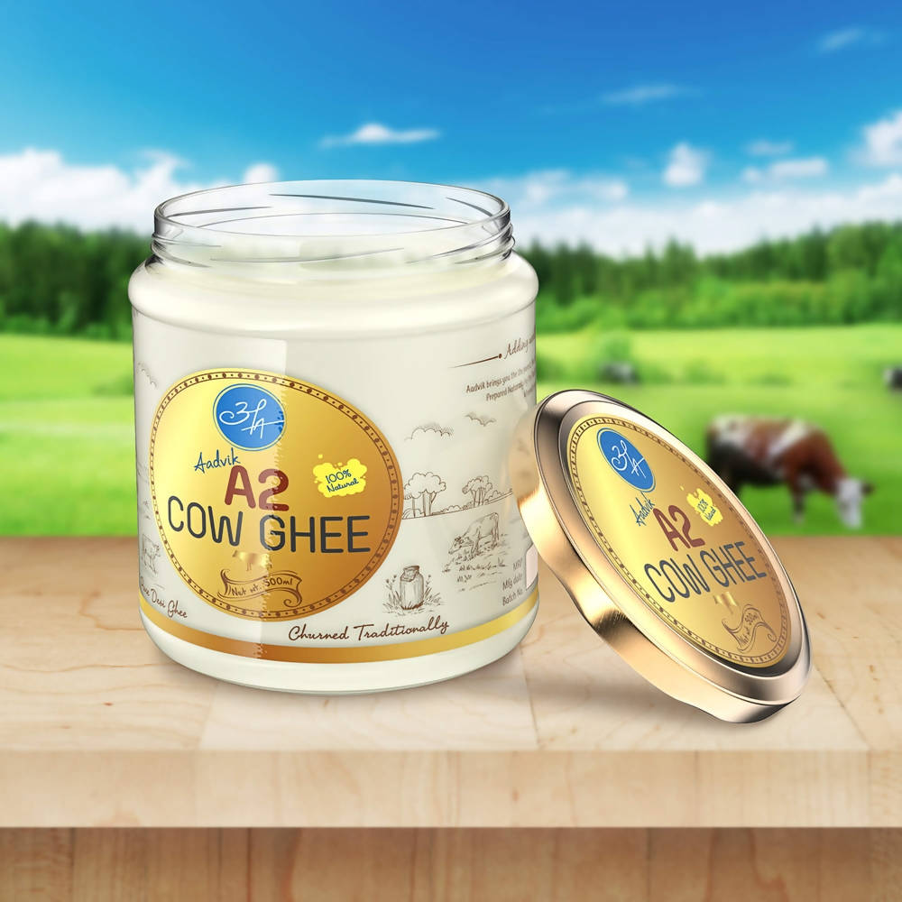 Aadvik A2 Cow Ghee | A2 Gir Cow Ghee | Bilona Method Cultured Ghee | Grocsy