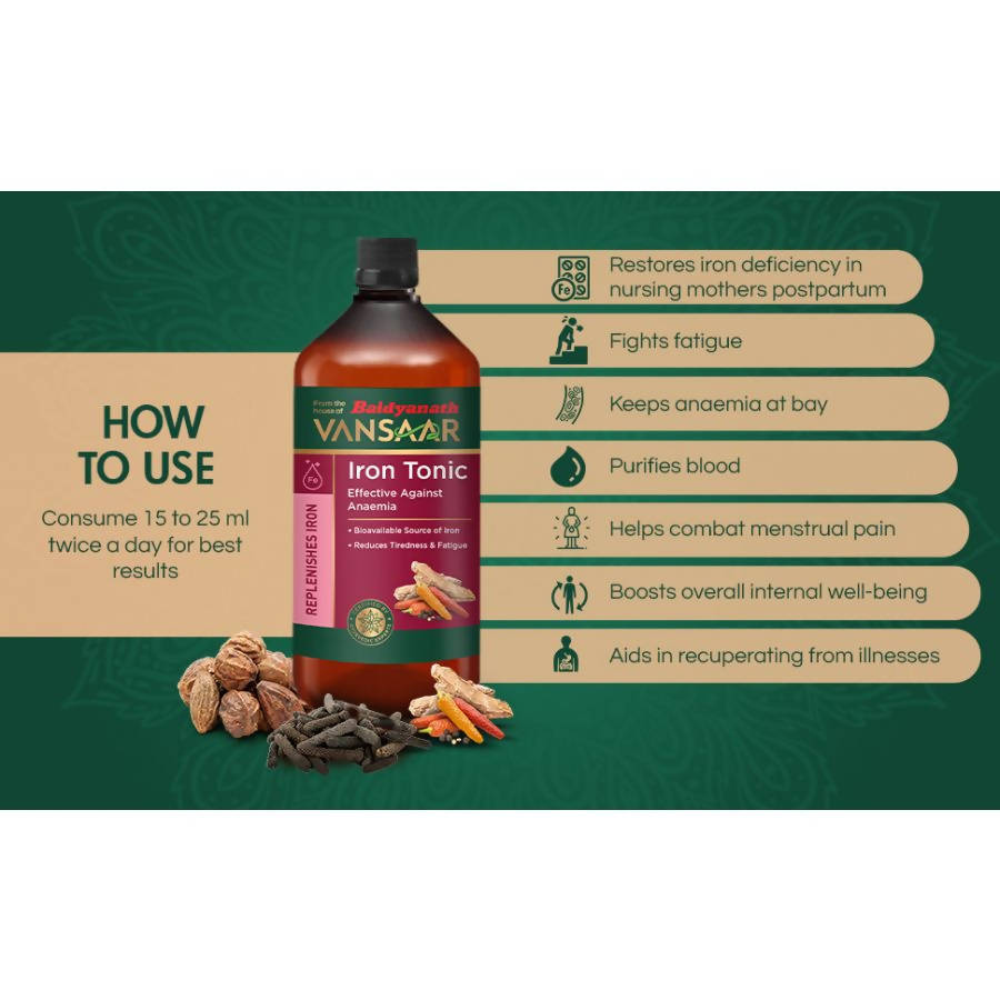 Baidyanath Vansaar Iron Tonic | Grocsy
