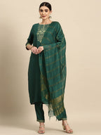 All About You Ethnic Motifs Print Kurta with Trousers & With Dupatta | Grocsy