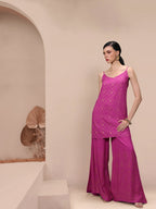 All About You Foil Printed Regular Kurta with Palazzos | Grocsy