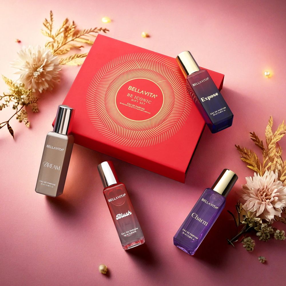 Bella Vita Organic Be Iconic Long Lasting Perfume Gift Set For Woman | Grocsy