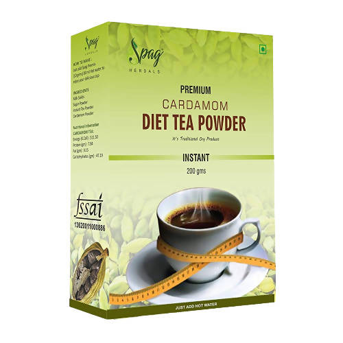 Spag Herbals Premium Instant Cardamom Diet Tea Powder | Grocsy