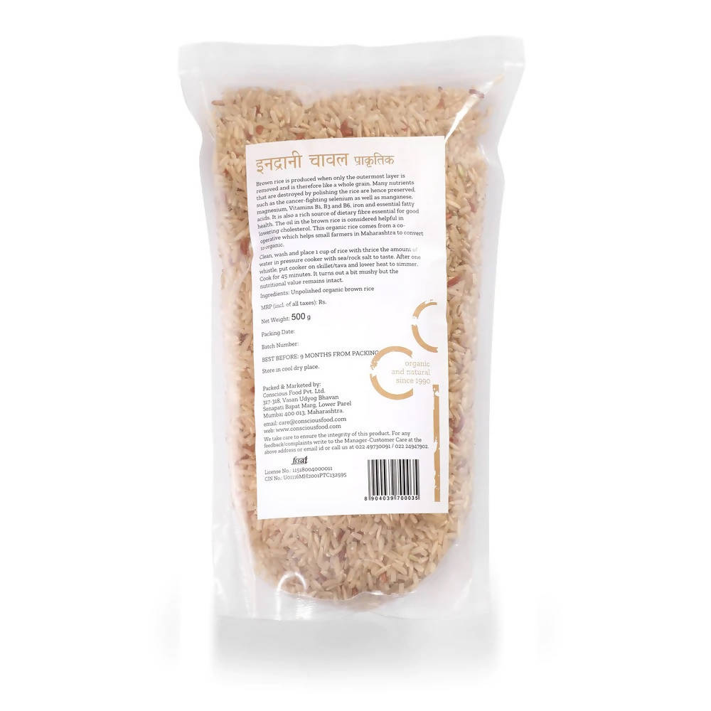 Conscious Food Brown Rice (Indrani) | Grocsy